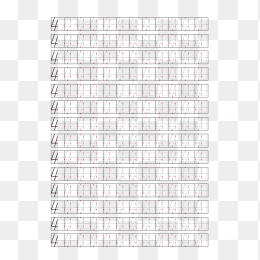 数字练字本数字4