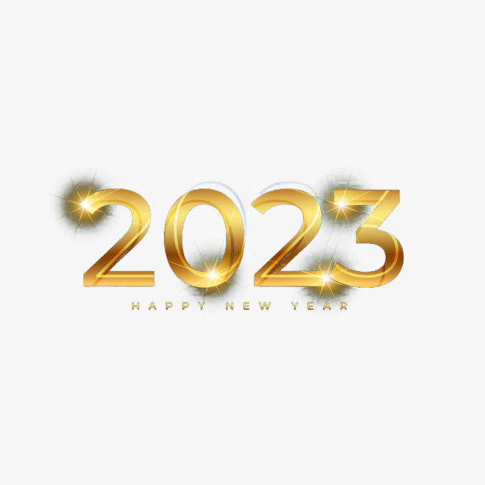 2023年金色字体