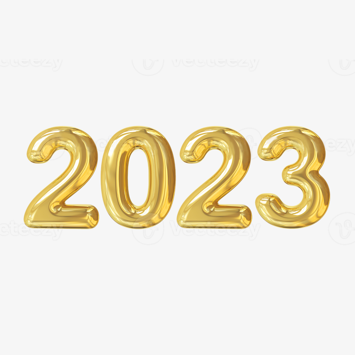 2023黄金立体字