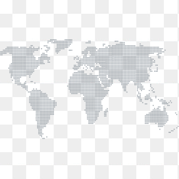 抽象圆点世界地图