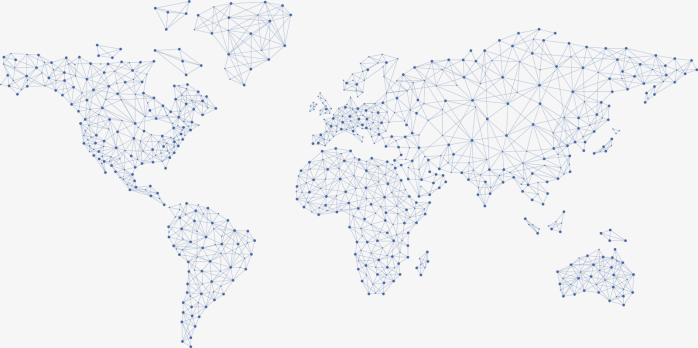 科技线条世界地图