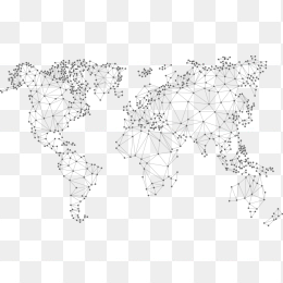 线条世界地图