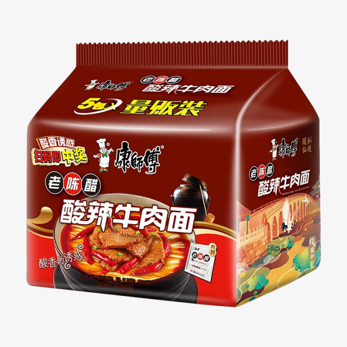 康师傅酸辣牛肉面