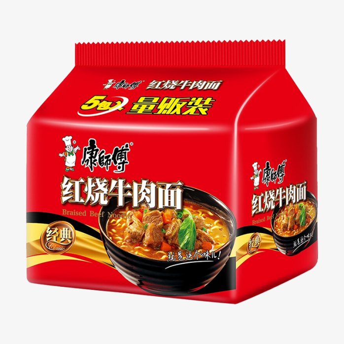 康师傅红烧牛肉面