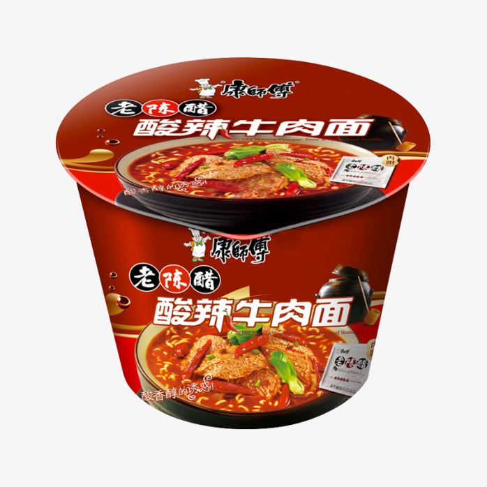 康师傅酸辣牛肉面