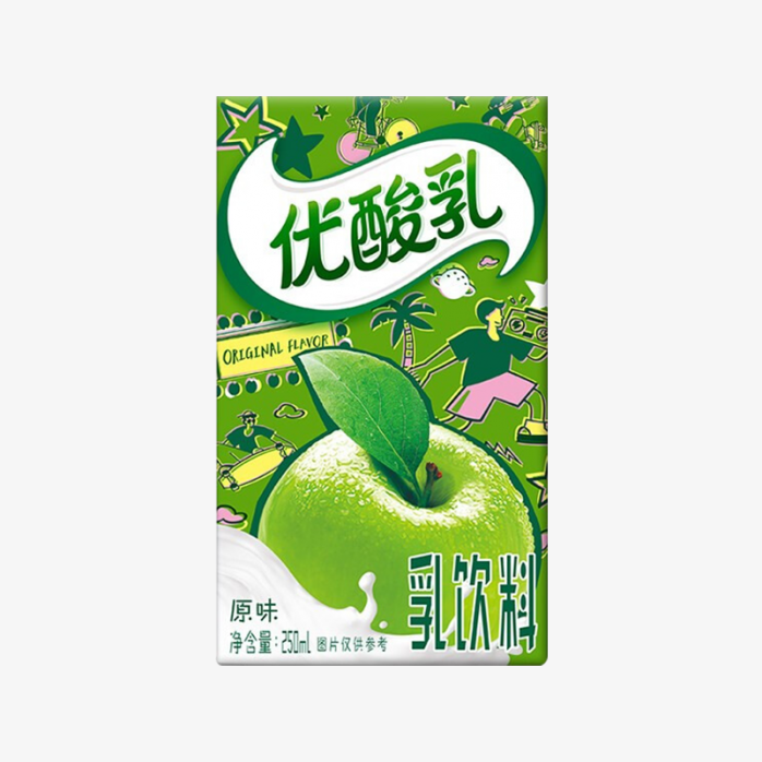 伊利优酸乳苹果味