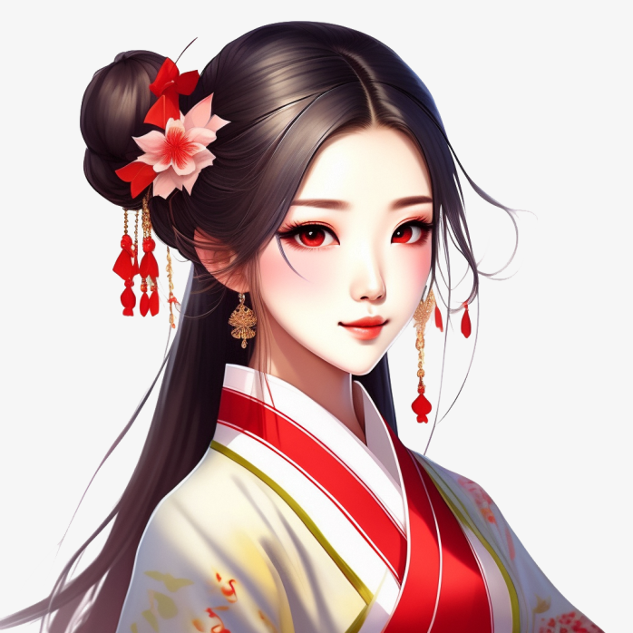 复古美女插画