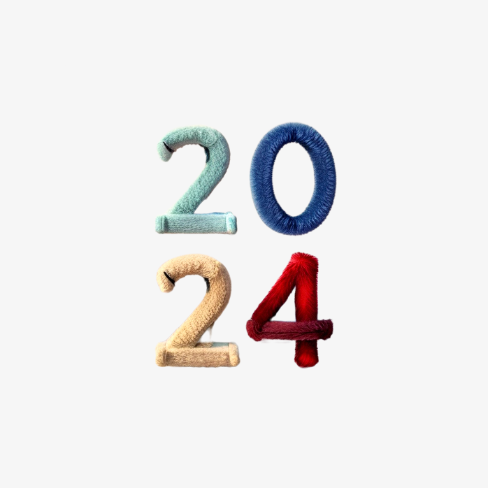 创意2024年字体