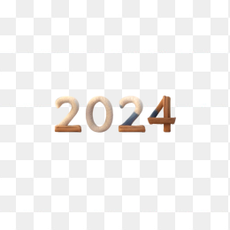 创意2024年字体