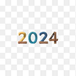 创意2024年字体