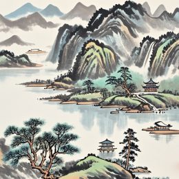 中国风古风山水画