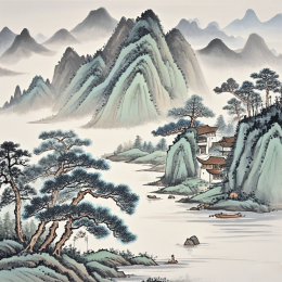 中国风古风山水画