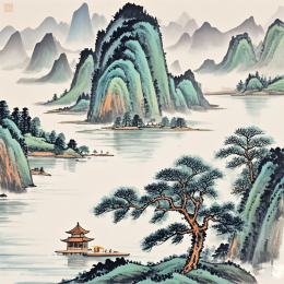 中国风古风山水画