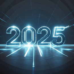 新年2025光线字体