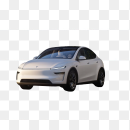 新款白色特斯拉Model Y