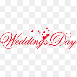 wedding day艺术字