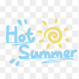 hot summer艺术字