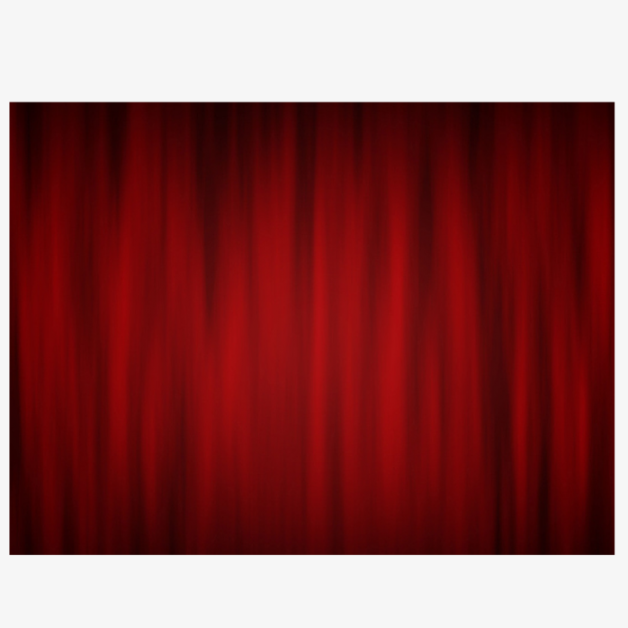 一块红色舞台布