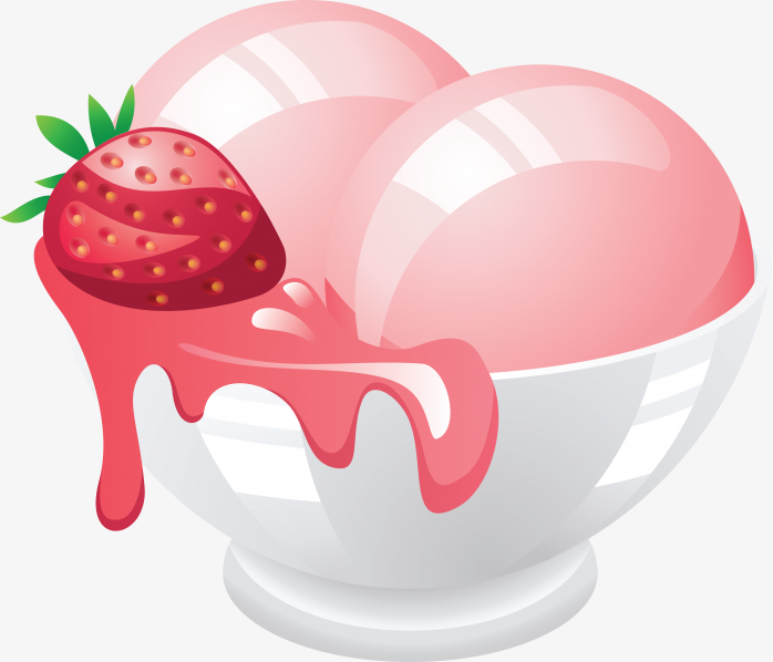 卡通草莓冰激凌球