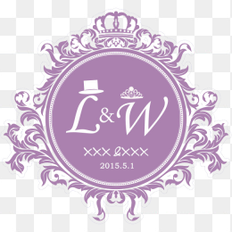 婚礼花纹logo