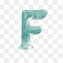 冰块字体字母F