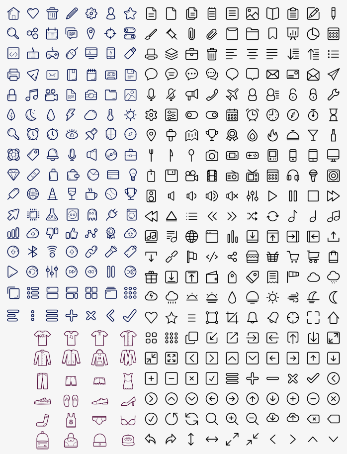 300多种常用小图标免费下载