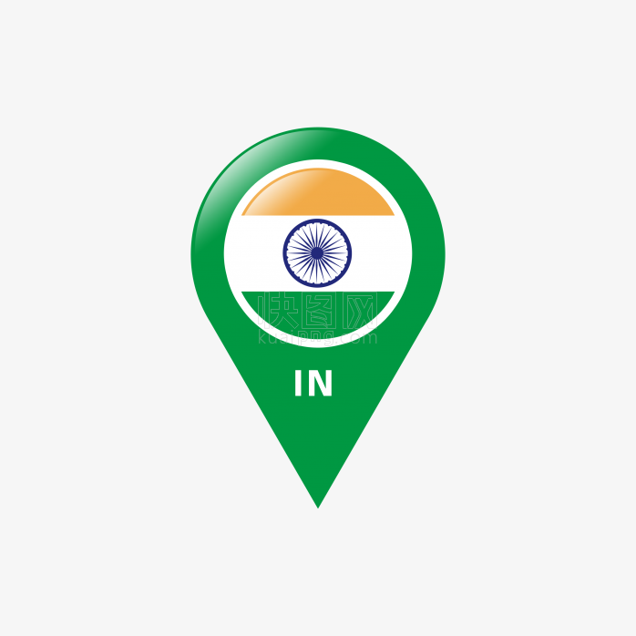 快图网独家原创印度国旗图标