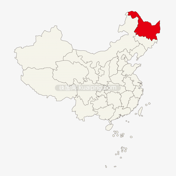 黑龙江地图