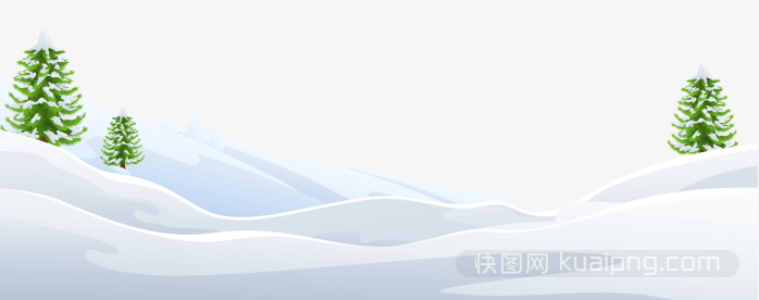 卡通雪地