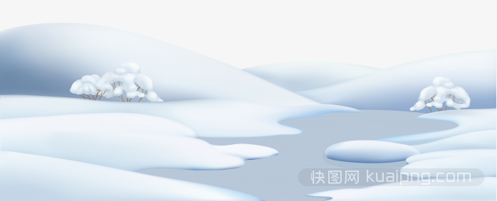 卡通雪地