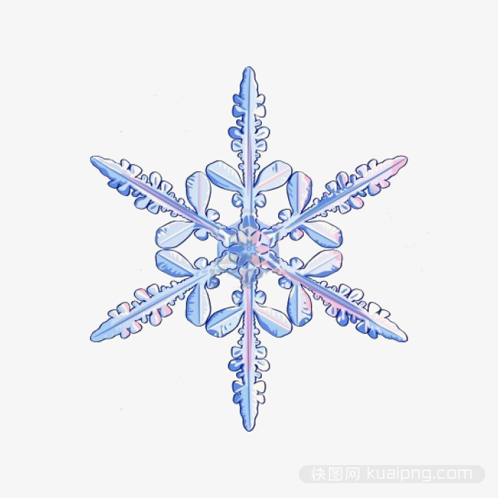 矢量雪花图案