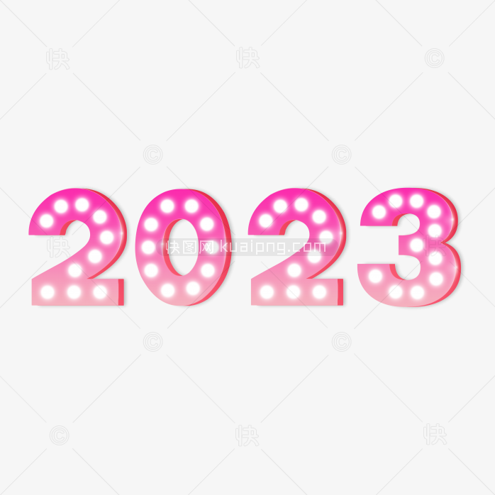 快图网独家原创2023霓虹灯字体