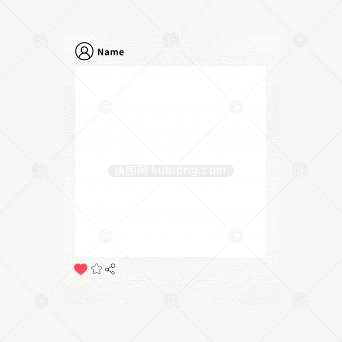 快图网独家正版原创社交相框界面边框