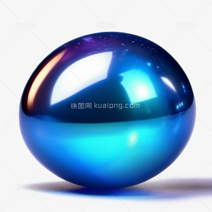 蓝色球体