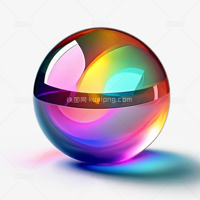 炫彩玻璃球体