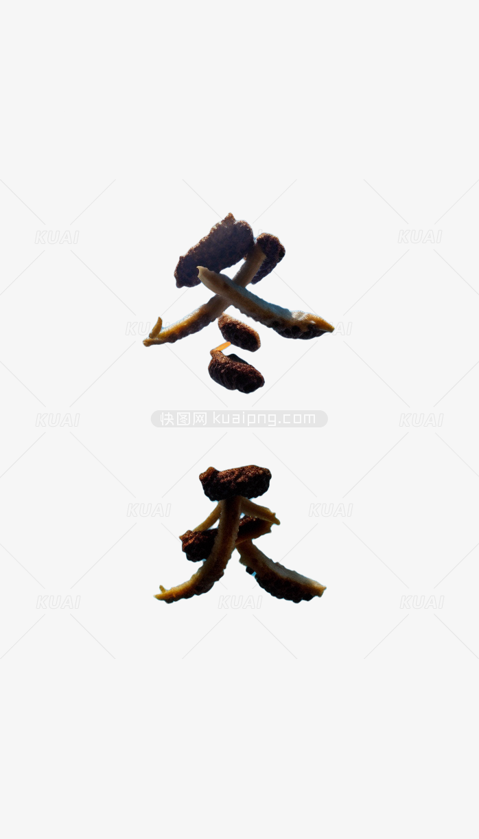 冬天立体字