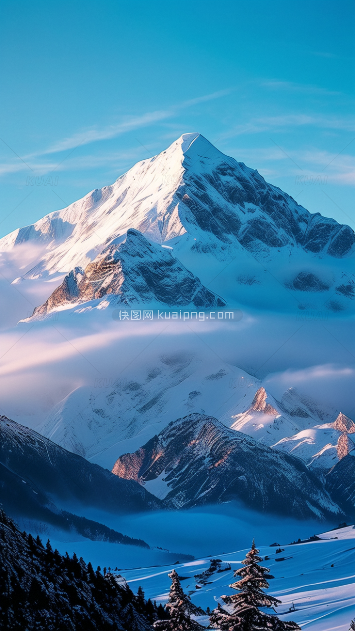 雪山背景